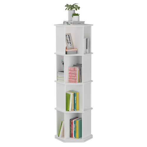 Latitude Run® Jalian MultiFunctional 360 Rotating Bookshelf Floor